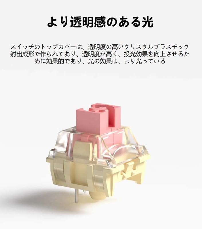 Amazon.co.jp: TTC ゴールド ピンク V2 MX Switches（潤滑），MXキー