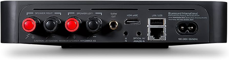 Amazon.co.jp: BlueSound POWERNODE EDGE (ブラック)アンプ付き