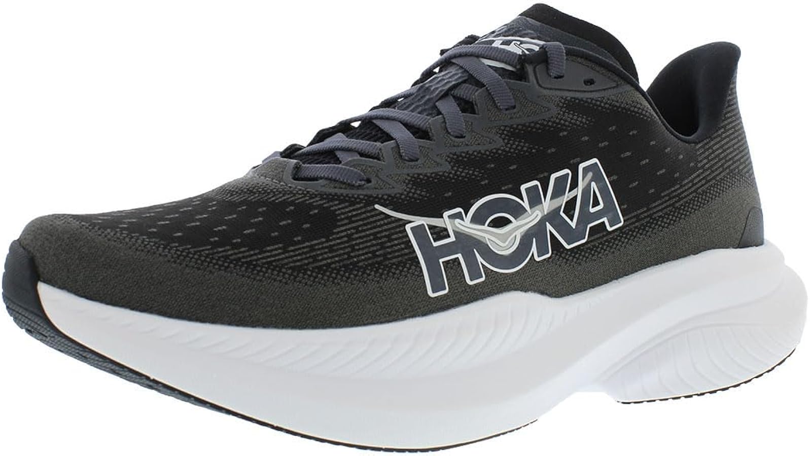 Amazon.com | HOKA Mach 6 Mens Shoes Size 8.5, Color: Black/White