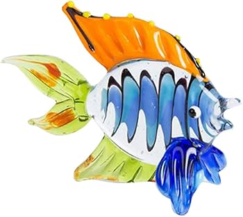 Amazon.co.jp: （イスイ）YISHUI ガラス 魚 置物 インテリア 熱帯魚