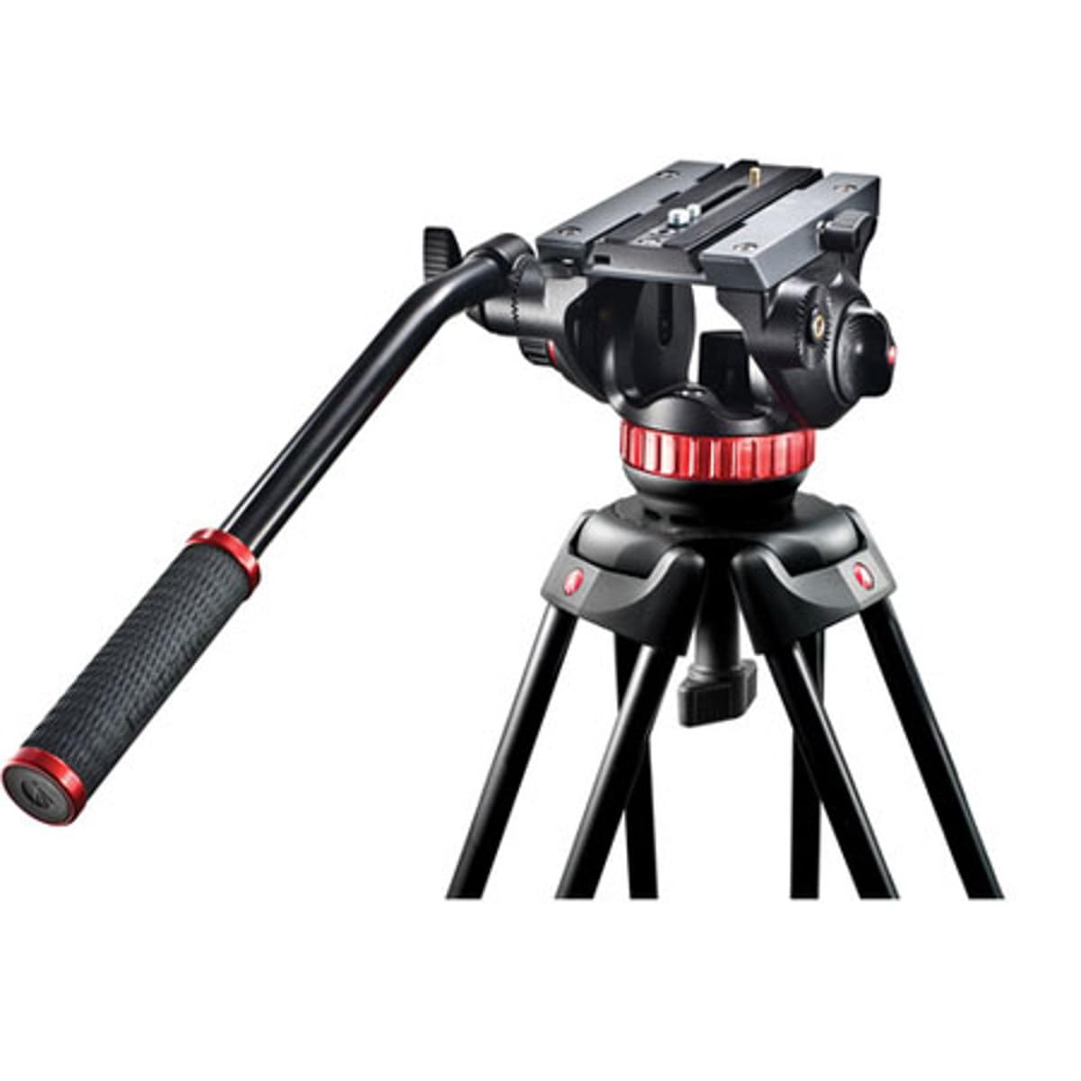Amazon | Manfrotto 三脚 ツイン3段アルミ MSタイプ ビデオキット