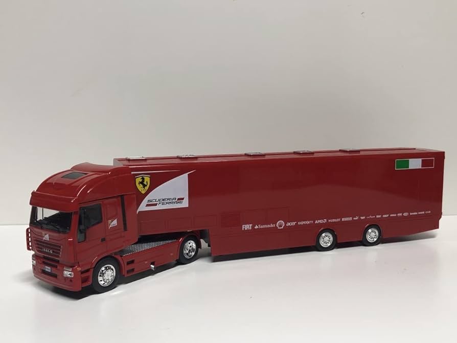 Amazon | 1/43 Iveco Stralis Race Car Transporter Scuderia Ferrari