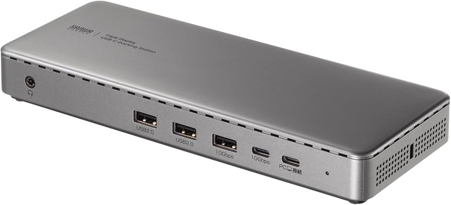 Amazon.co.jp: サンワサプライ USB C ドッキングステーション 4K/60Hz