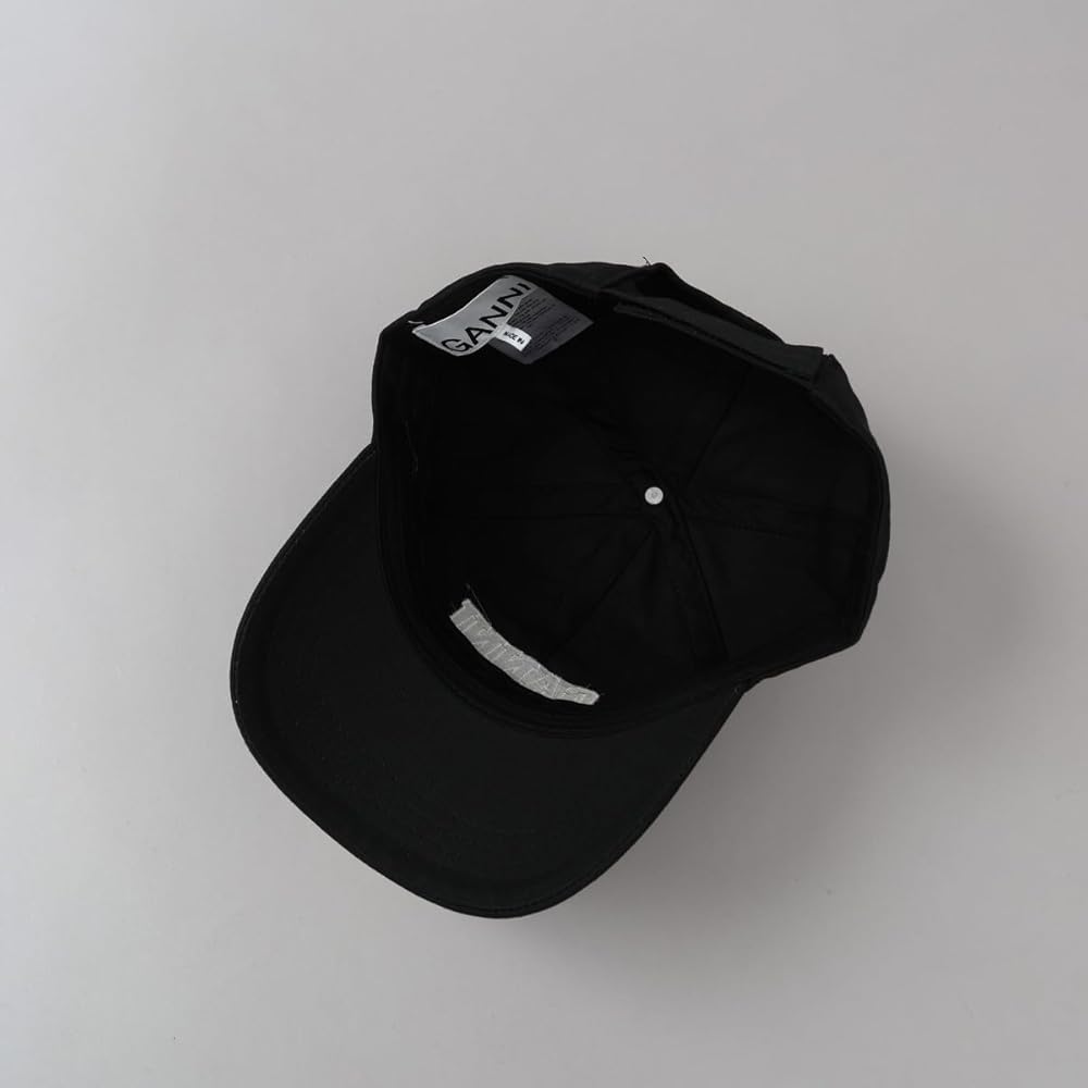 Amazon | [Ganni] [ガニー]帽子 キャップ ブラック BLACK A4968 099