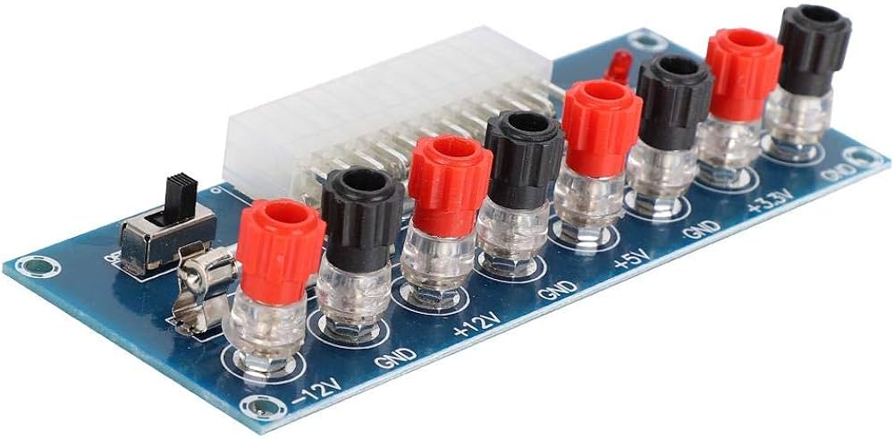 Amazon | 3.3V / 5V / 12V / -12V 24Pin耐久性ATX電源インジケーター