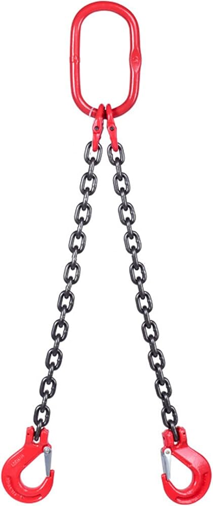 Amazon.co.jp: チェーンスリング 2ton 1.5m 2本吊り スリングフック