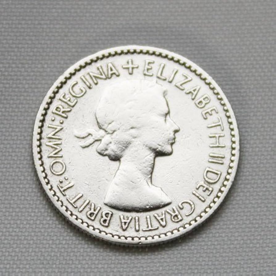 Amazon | 1966年 6ペンス コイン 幸せな結婚のために クリーニング