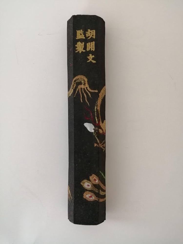 Amazon.co.jp: 六角 中国墨 古墨 唐墨 胡開文監製 龍翔鳳舞 : 文房具