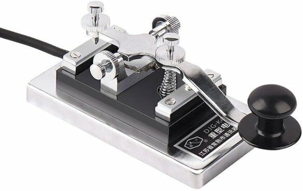 Amazon.co.jp: RUNAAJA モールス信号CW電信、K-4ハンドキー短波ラジオ