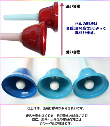 Amazon | ウチダ ミュージックベル(ハンドベル) カラー23音 クッション