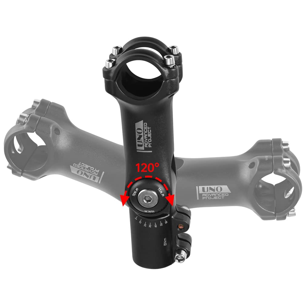 Amazon.com : BESNIN Adjustable Bike Stem 0-120 Degree for 31.8 mm
