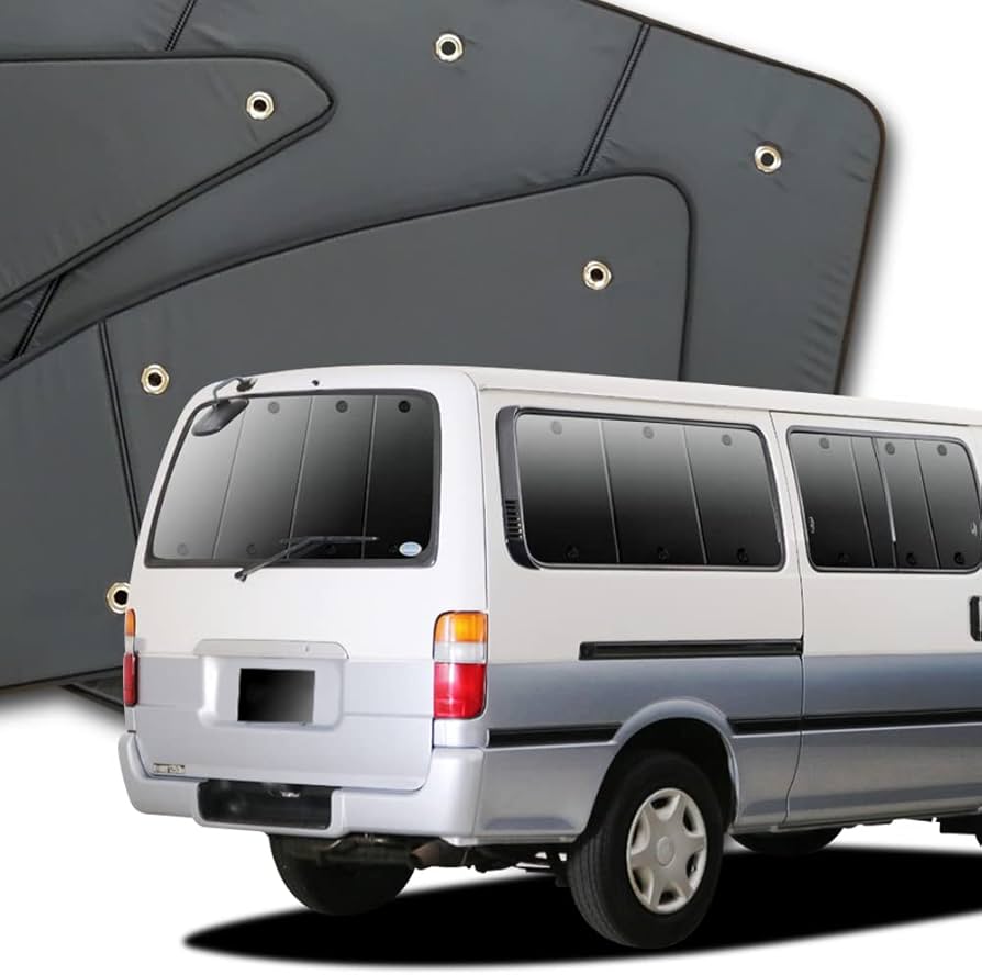 Amazon | 趣味職人 プライバシー サンシェード 車 ハイエース 100系