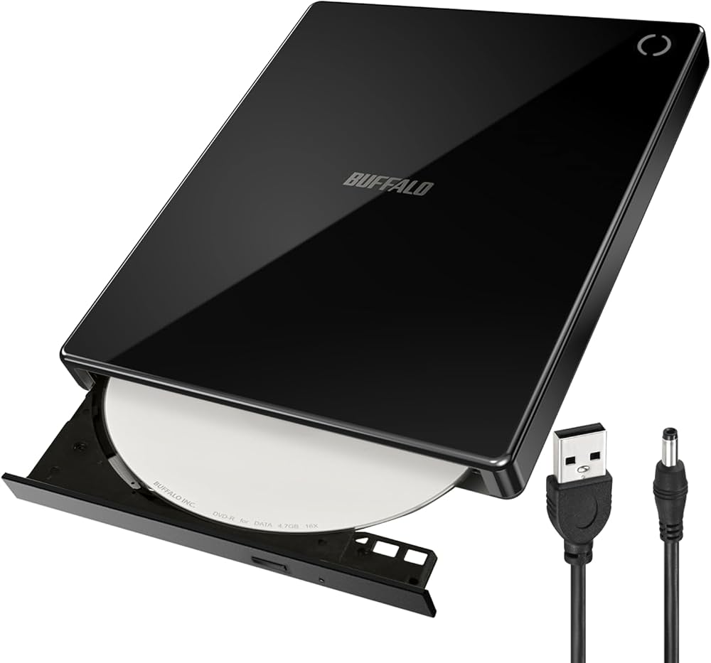 BUFFALO スマートフォン用CDレコーダー DVDプレーヤー バッファロー