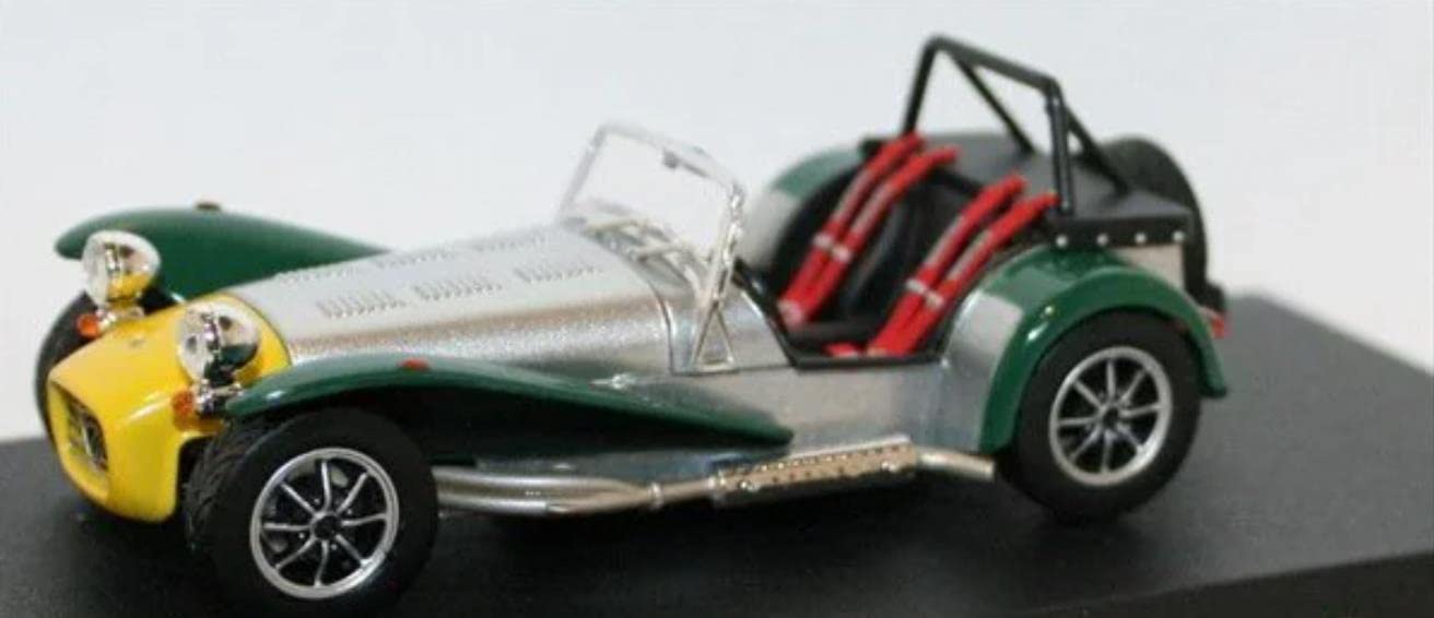 Amazon | ミニカー 1/43 1983 ケーターハム スーパーセブン 銀/緑色