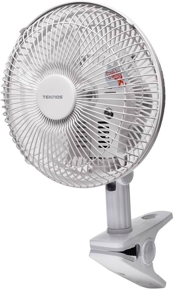 Amazon | テクノス クリップ扇風機 ホワイト CI-183 | ノーブランド品