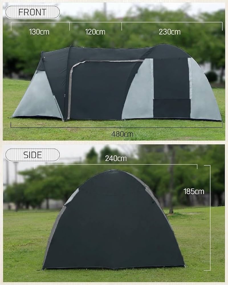 Amazon.co.jp: 【WNJAPAN】アウトドア 6人用 ドームテント ファミリー