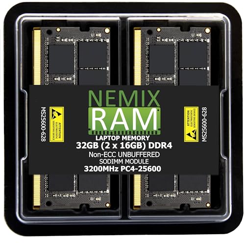 Amazon.co.jp: NEMIX RAM 32GB Kit 2x16GB DDR4-3200 PC4-25600 SO