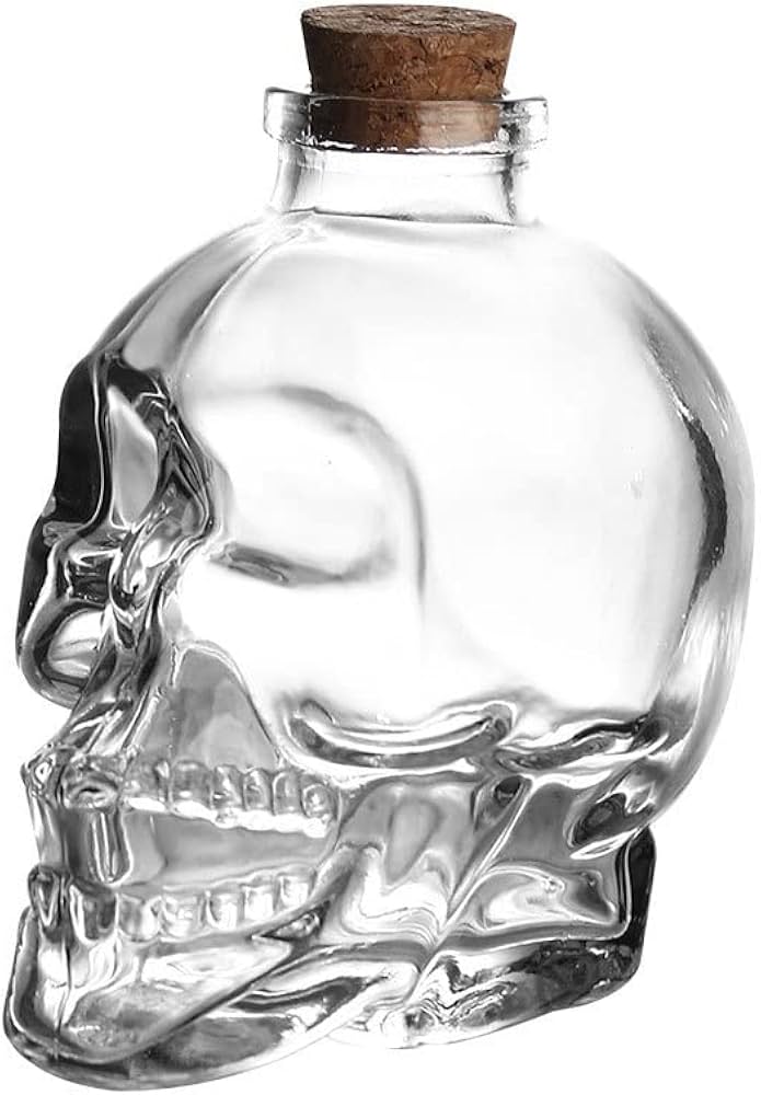 Amazon｜BFSJリードフリースカルガラスボトル、コルク、ウォッカ