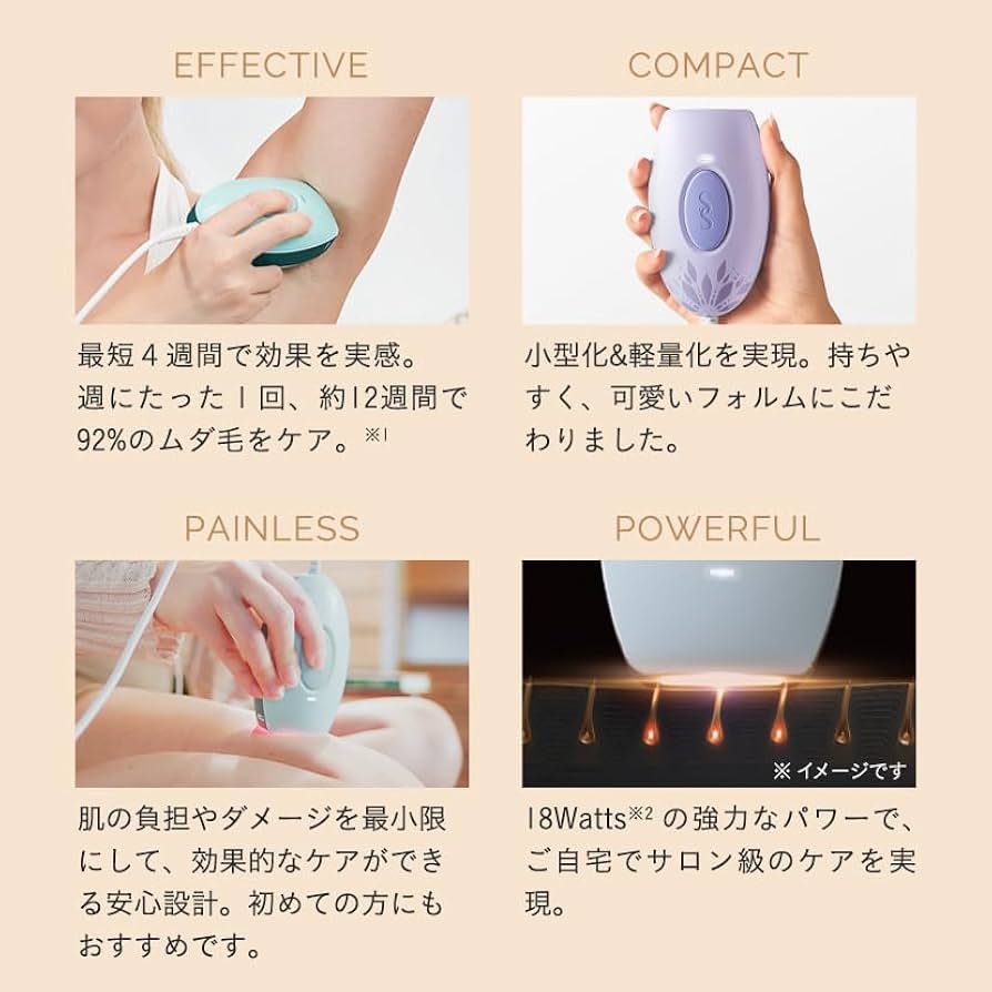 Amazon | スムーズスキン bare pop 脱毛器 レディース メンズ 家庭用