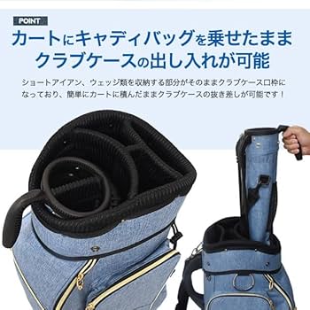 Amazon | [PLATA] ゴルフ クラブケース ゴルフバッグ キャディバッグ