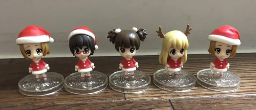 Amazon.co.jp: けいおん K-ON クリスマスコス ミニフィギュア 5種