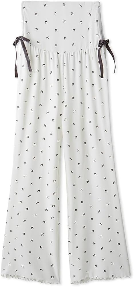 Amazon | [ジェラート ピケ] 【HALLOWEEN】針抜きリボン柄ロングパンツ