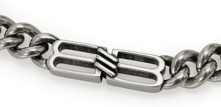 Amazon | [バレンシアガ] ネックレス メンズ アクセサリー BB ICON