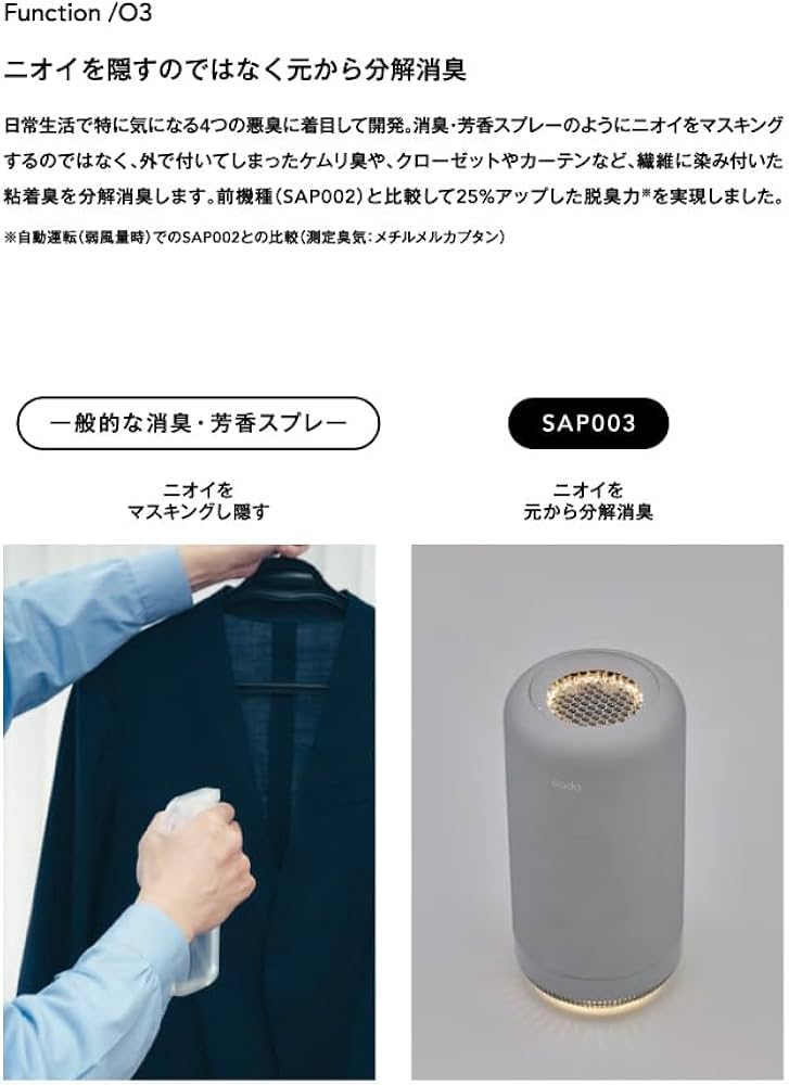 Amazon | 【公式ストア限定】cado（カドー） SAP 002 クールグレー