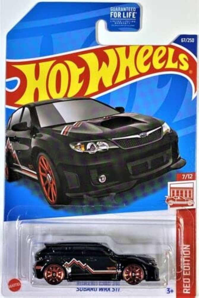 Amazon.com: Hot Wheels 2022 - Subaru WRX STI - RED Edition 7/12