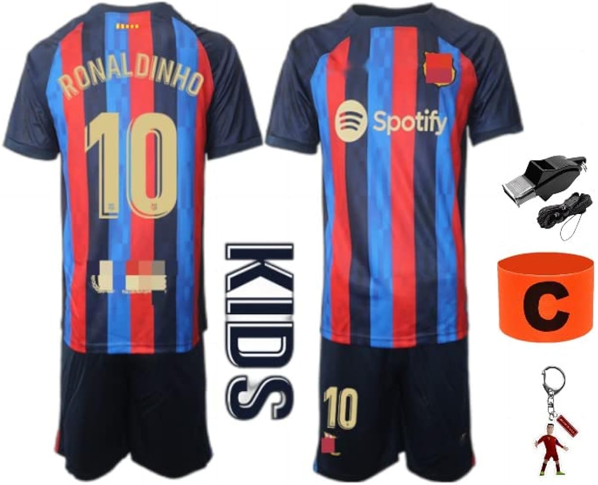 Amazon.co.jp: 子供/大人用 ロナウジーニョ ユニフォーム 上下セットFC