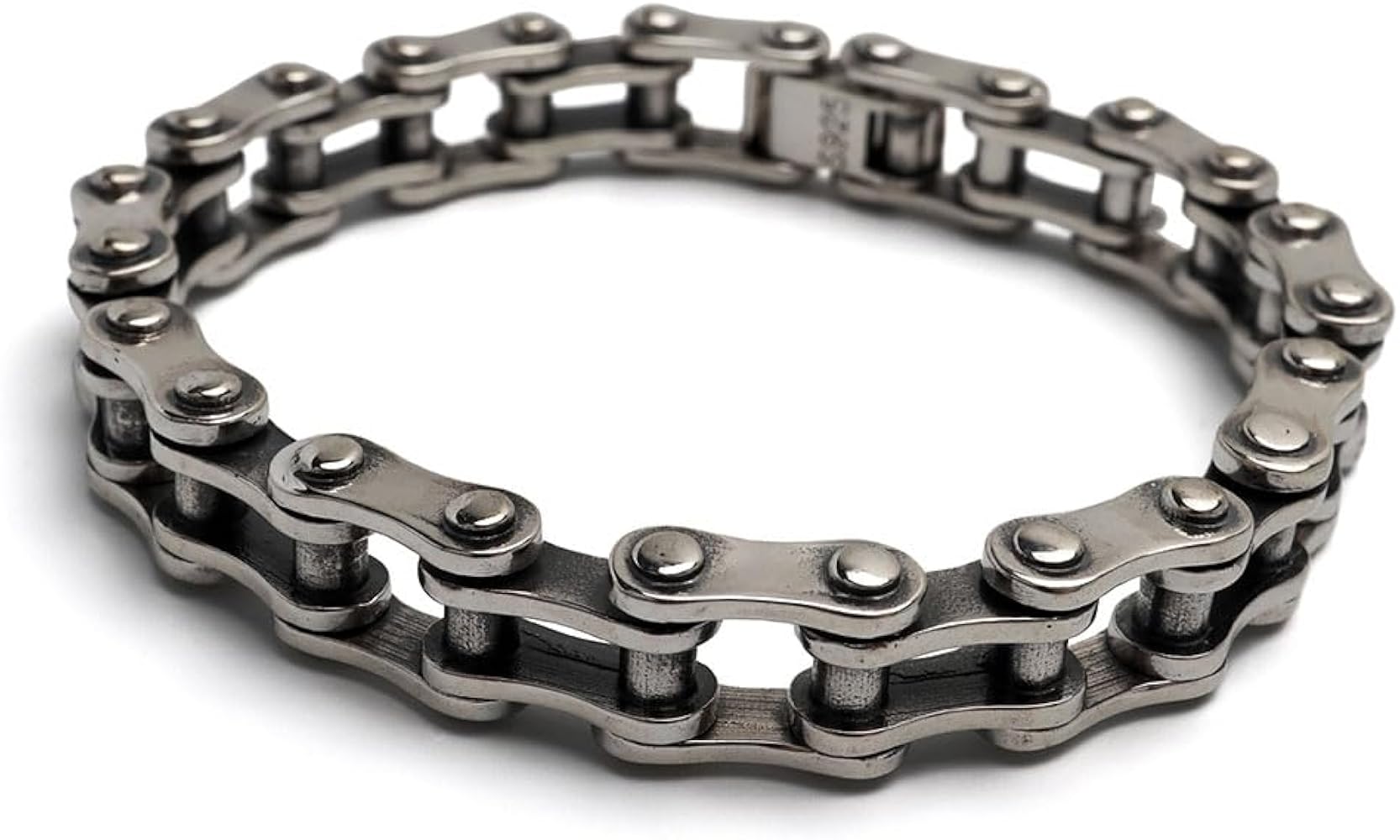 Amazon | [silver KYASYA]シルバー925 バイクチェーンブレスレット