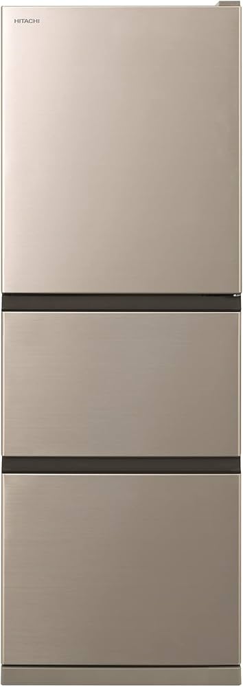 Amazon.co.jp: 日立 冷蔵庫 幅54cm 265L シャンパン R-27RV N 3ドア 右