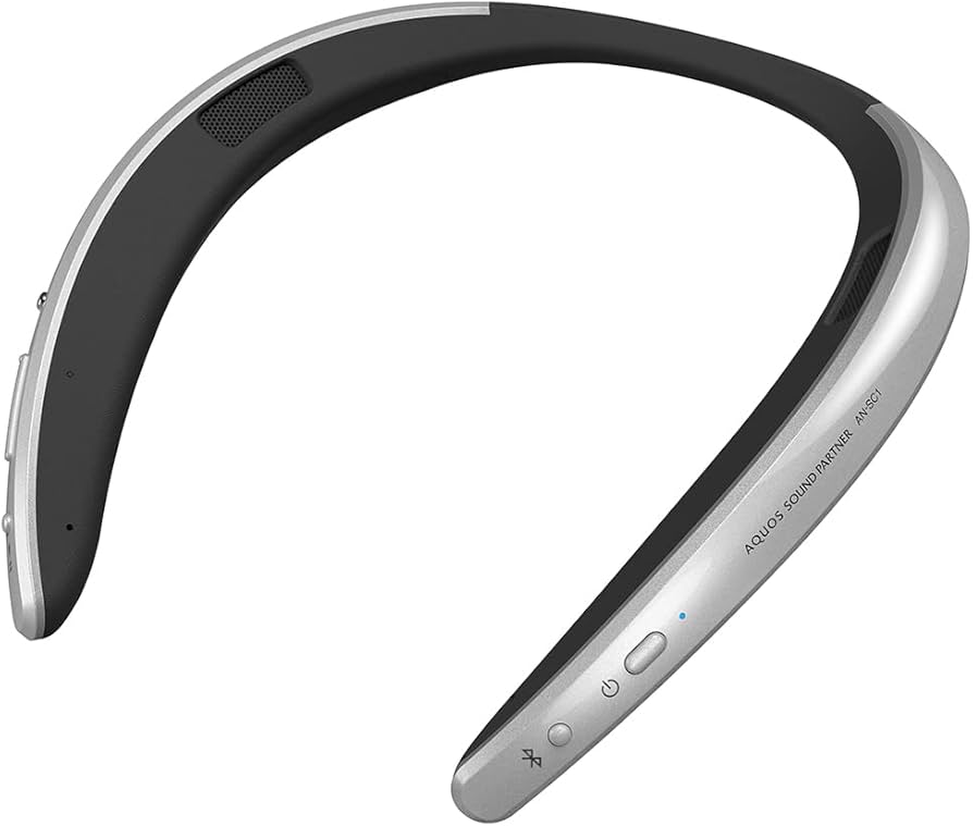 Amazon | シャープ ウェラブルネックスピーカー AN-SC1-S AQUOS