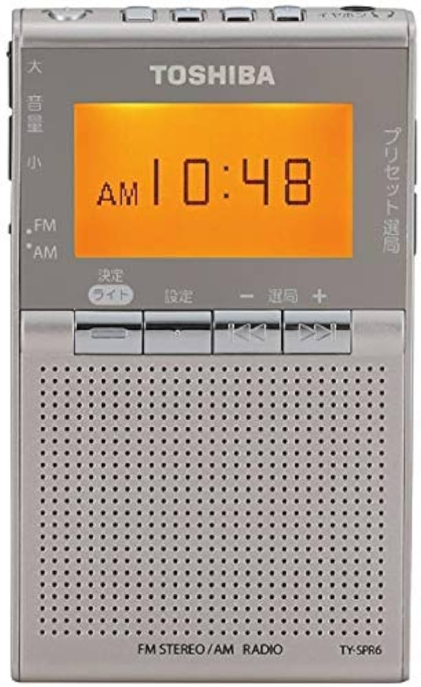 Amazon.co.jp: 東芝 ワイドFM/AMポケットラジオTOSHIBA TY-SPR6-N