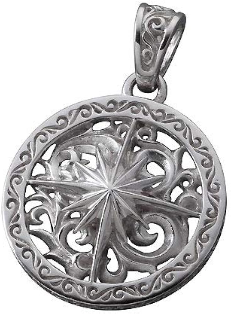 Amazon | [SAAD] サード ラウンドタイプ太陽神 シルバー925ペンダント