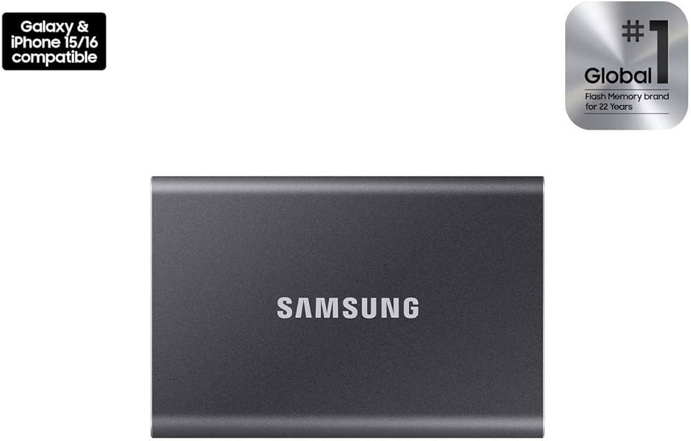 Amazon | SAMSUNG (サムスン) T7 2TB ポータブル SSD 最大1,050MB/秒