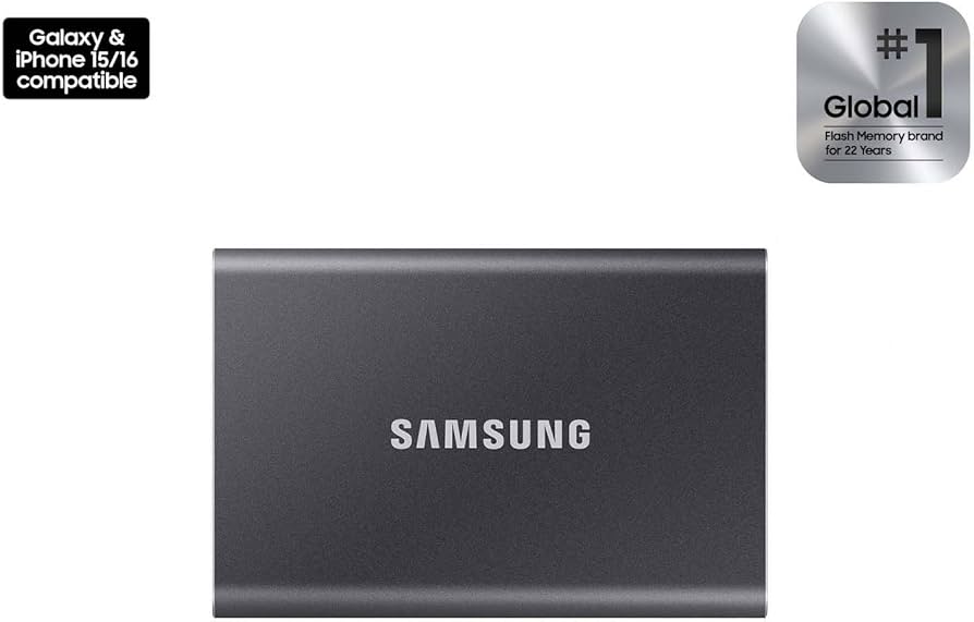 Amazon.com: Samsung T7 Portable SSD, 2TB External Solid State