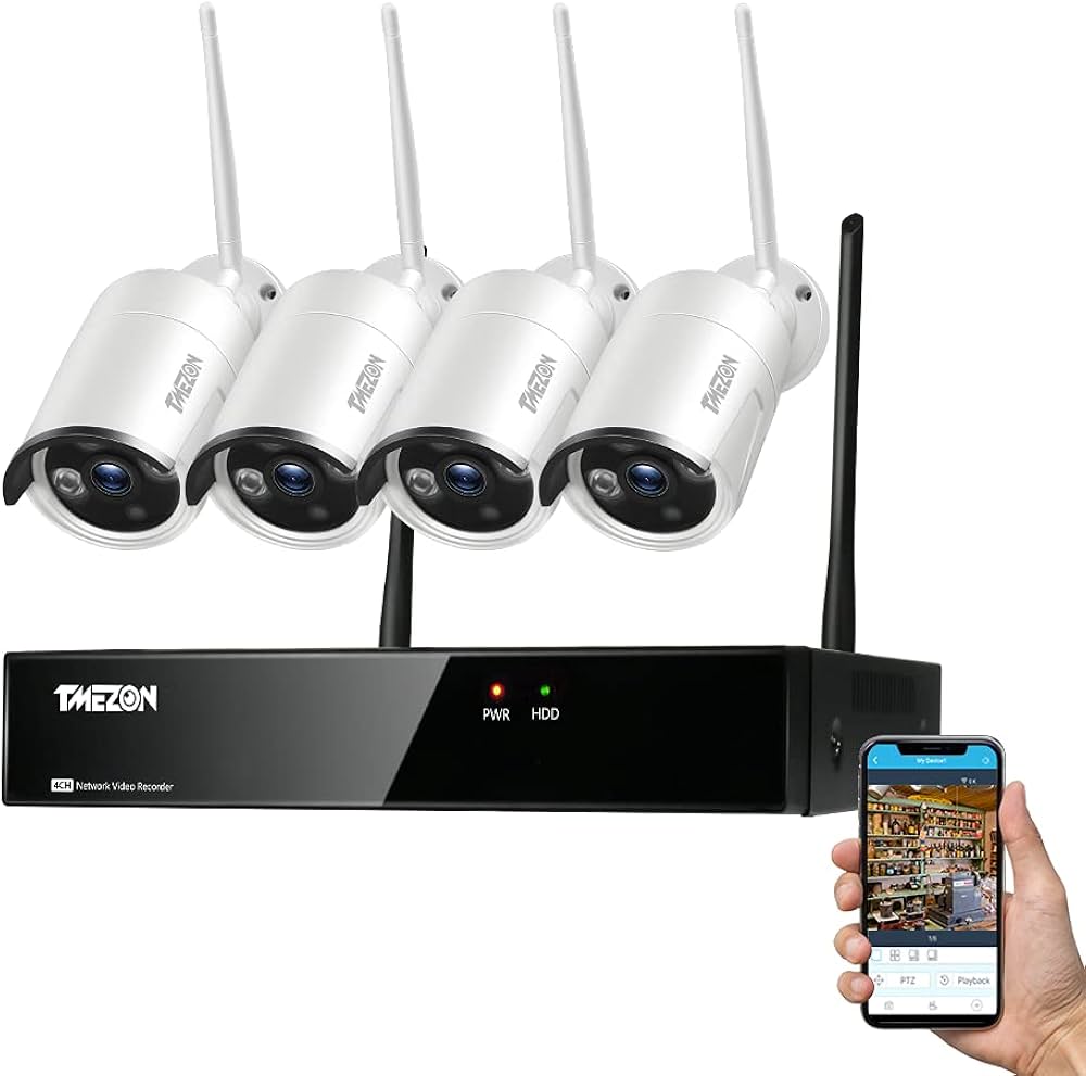 Amazon.co.jp: ワイヤレス 防犯カメラセット TMEZON 300万画素 8ch