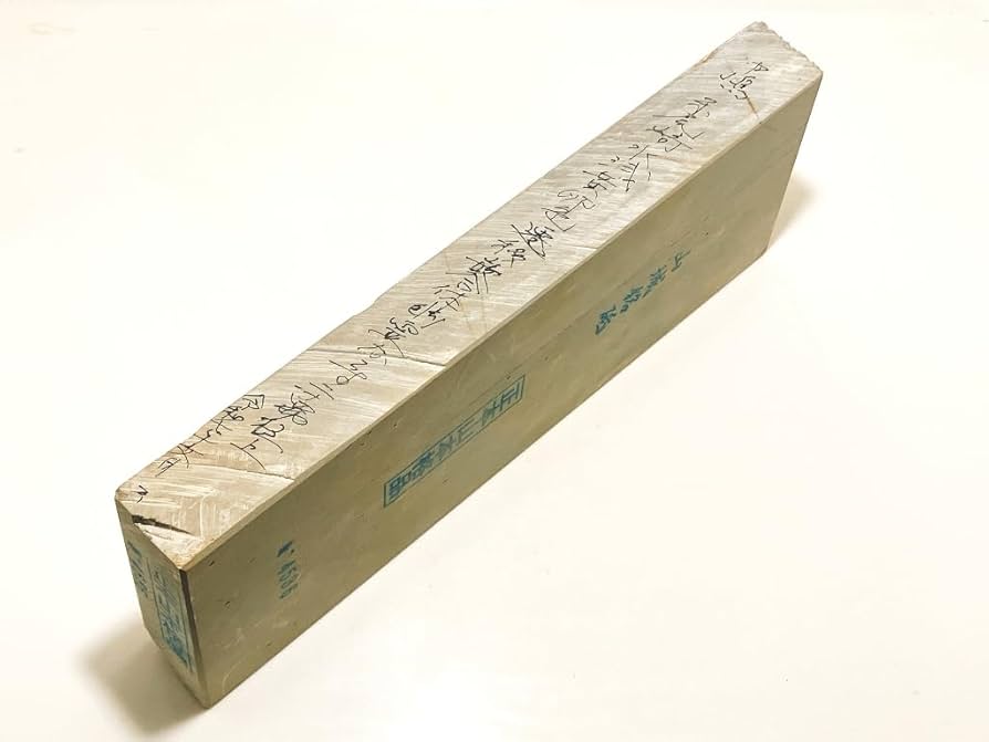 44 天然砥石 正本山中山水浅黄 75x244x13mm 434g 大工道具 剃刀 刀剣