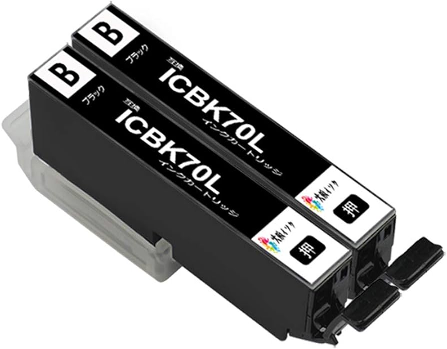 Amazon.co.jp: インクカートリッジ 70L 互換 IC6CL70L BK ICBK70L