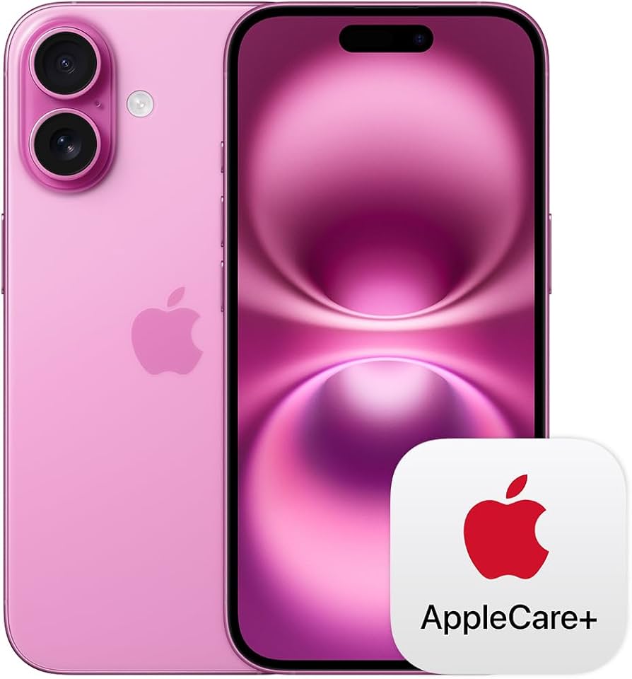 Amazon | Apple iPhone 16 (128 GB) - ピンク + 2年延長 AppleCare+
