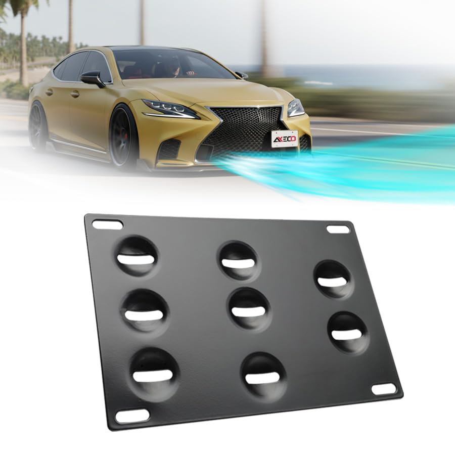 Amazon.co.jp: AXECO フロントバンパー 牽引フック ナンバープレート