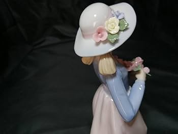 Amazon.co.jp: 自宅保管 ロイヤルレオ 花束を持つ女性 陶器人形 陶製