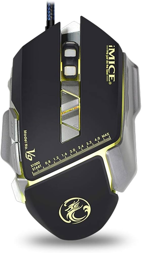 Amazon | マウス CELINEZL iMICE V9 USB 7ボタン4000 DPI有線の