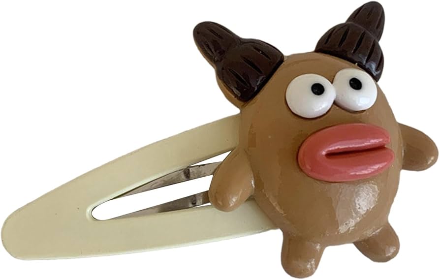 Amazon.co.jp: 愛らしいヘアクリップ 面白い 悪魔 ヘアピン 前髪