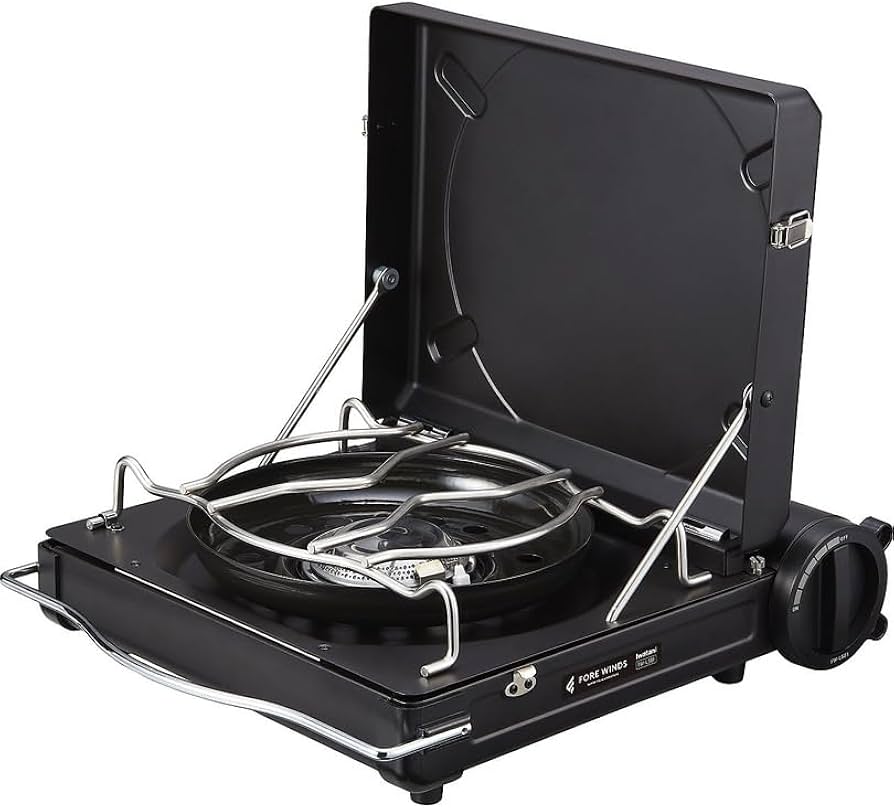 Amazon.co.jp: FORE WINDS Luxe Camping Stove, Black, FW-LS01-BK