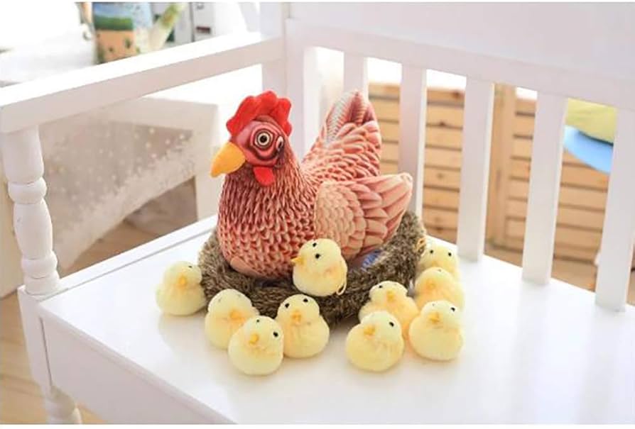 Amazon.co.jp: ぬいぐるみ鶏 にわとりひよこ ぬいぐるみ雌鶏 子供の