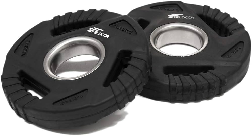 Amazon | FIELDOOR ラバー製 ダンベルプレート 1.25kg 2枚セット 50mm