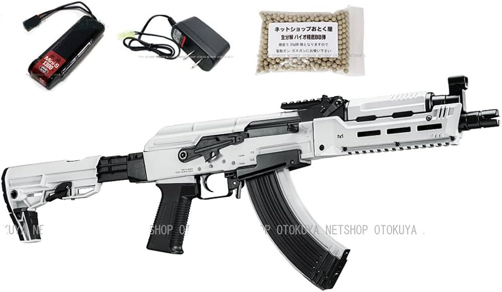Amazon.co.jp: □フルセット□ 次世代電動ガン AKホワイトストーム