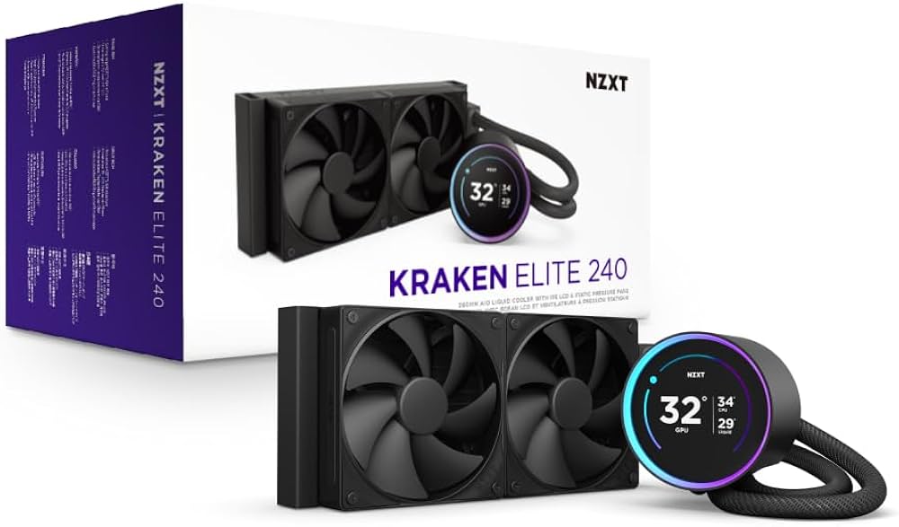 Amazon | NZXT Kraken Elite 240 v2 Black 簡易水冷CPUクーラー RL
